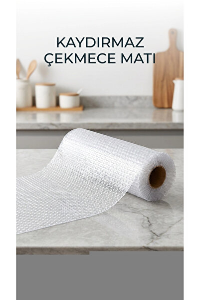 lowell home Transparent Anti-Slip Cabinet Shelf Cover 45X300 cm Protective Pvc