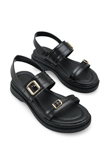 Riccon Ženska Sandale 0012706 crna rustikalna