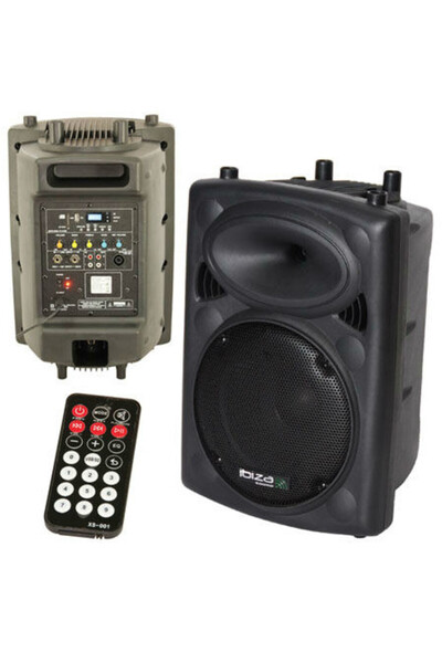 IBIZA ACTIVE SPEAKER 10 inch USB Remote Control Black