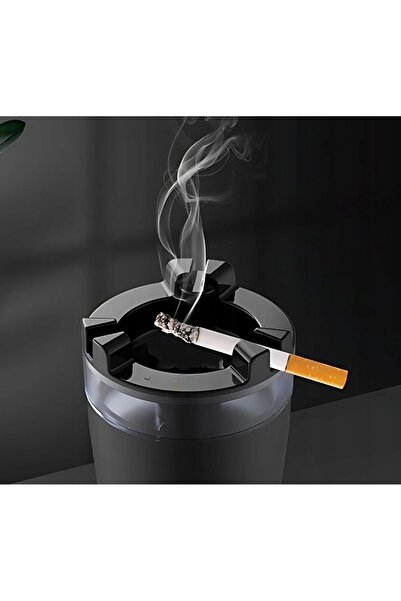 VERK Scrumiera auto neagra, sistem de stingere cu apa