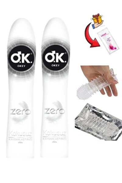 Okey Zero Kayganlaştırıcı Jel 100 ml x 2 ad-Tırtıklı Sınırsız Kullanımlık Pre...
