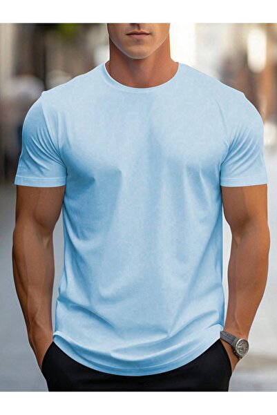 Mügerella Plus Size Men's Oversized Straight Cut Basic T-Shirt Comfortable Fi...