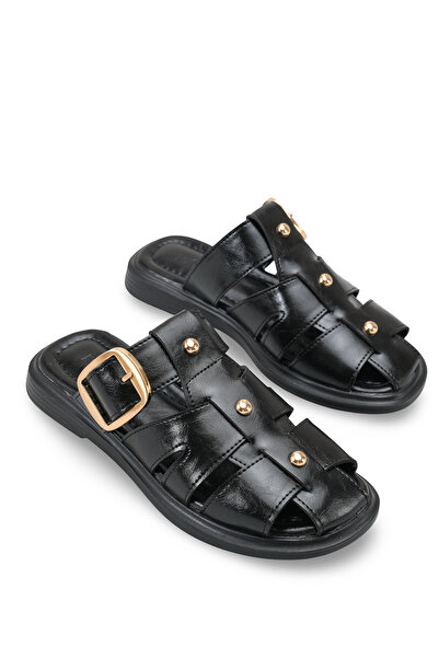 Riccon Women's Slipper 0012282 Black Rustic