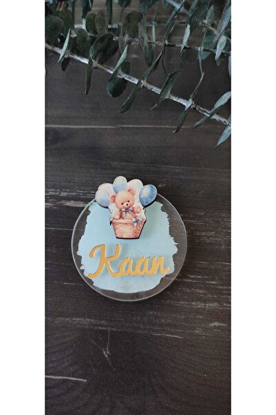hoby shop Ayı Sepette Figürlü Pleksi Hediyelik Magnet