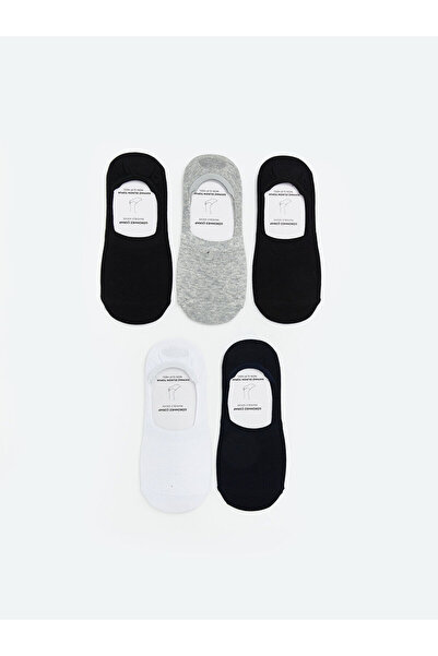LC Waikiki Lcw Accessories Mixed Plain 5-Piece Pack Men's Ballerina Socks wit...