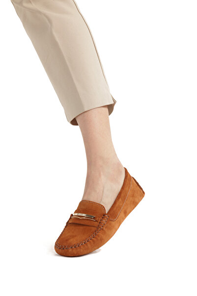 Ateş Γυναικεία σουέτ loafer μπαλαρίνες casual παπούτσια