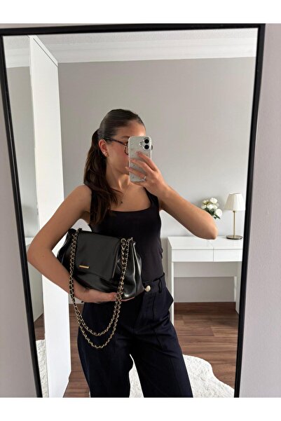 Senza Vedere Γυναικεία τσάντα ώμου και clutch Lorea με λουράκι αλυσίδας