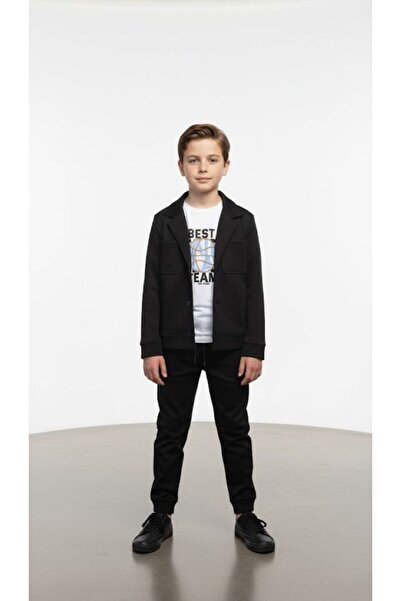 Stilera Boy's Blazer Jacket T-Shirt Trousers 3-Piece Set Holiday Combination ...