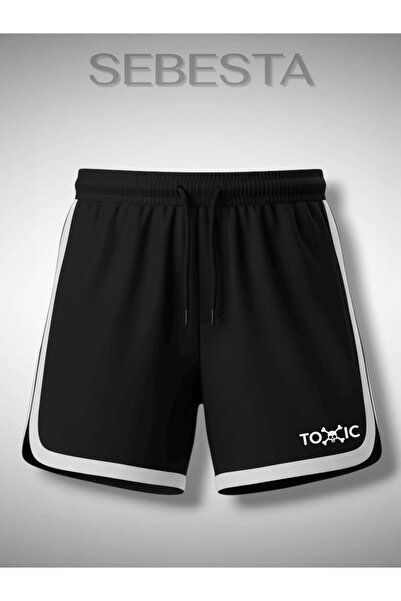 Sebesta Fashion Toxic Printed Premium Jersey Piped Sportsman Shorts