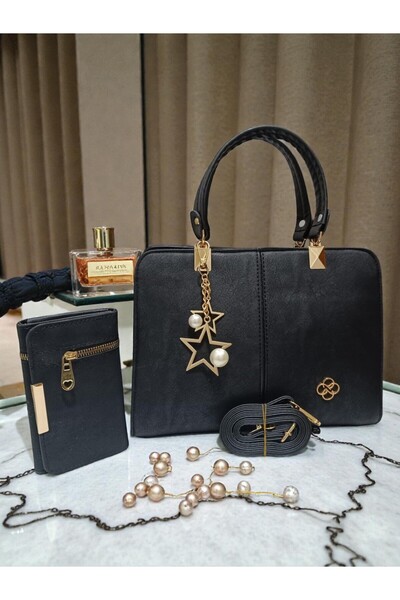 ZİVORA Set de geantă de umăr piese pentru mâini și portofel piese pentru feme...