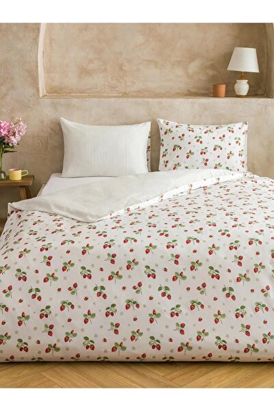 LC Waikiki Çilek Printed Double Duvet Cover Set (S6)