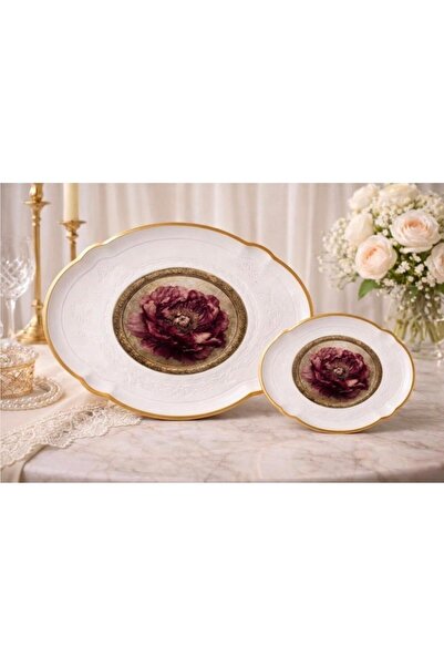 kısmet kristal Luxury Designed 2-Piece Acrylic Tray Home and Guest Presentati...