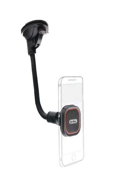 Go-Des حامل جوال مغناطيسي للسيارة من جو-ديس (Go-Des) بمقبض مرن وقاعدة شفط قوي...