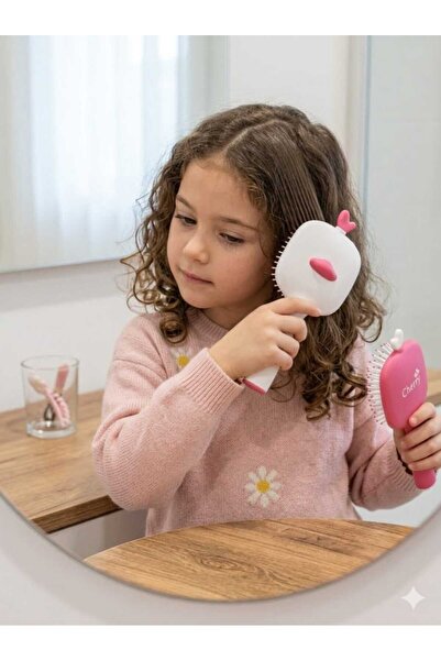 safestore Cute 1 Piece Baby Kids Easy Hair Detangling Silicone Tip Hair Comb ...