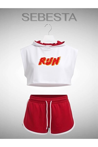 Sebesta Fashion حذاء رن مطبوع بريميوم الرياضي كبير الحجم للنساء طقم من قطعتين...