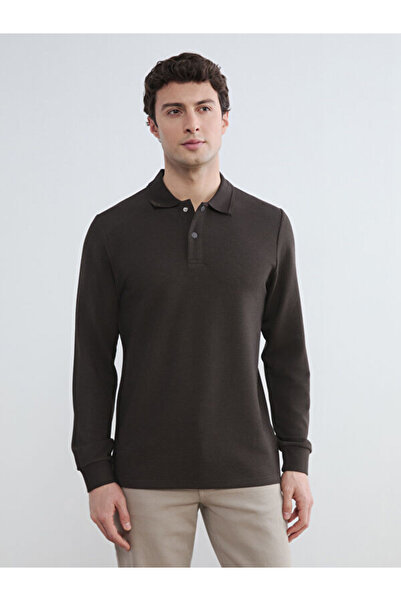LC Waikiki Rmz Gi̇yi̇m Farkiyla Devrik Roba Collar Men's Sweatshirt