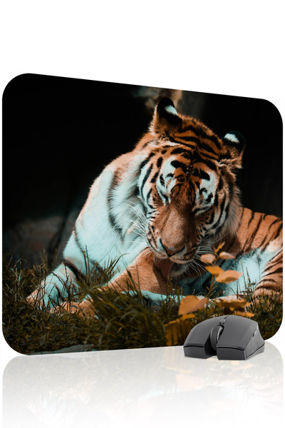 mousepad bastir لوحة ماوس الألعاب المطاطية المخيطة من Black Sea Tiger مانع لل...