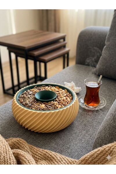 YK.3D.DESİGN Kuruyemiş ve Çekirdek Kabı Kabuk Bölmeli 3D Baskı