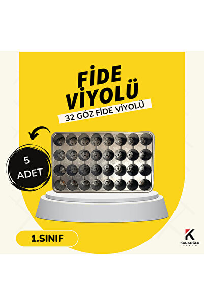 KARAOĞLU VAKUM AMBALAJ Fidelik Fide Viyol 32 Göz Fide Viyolü Fide Altlığı Toh...