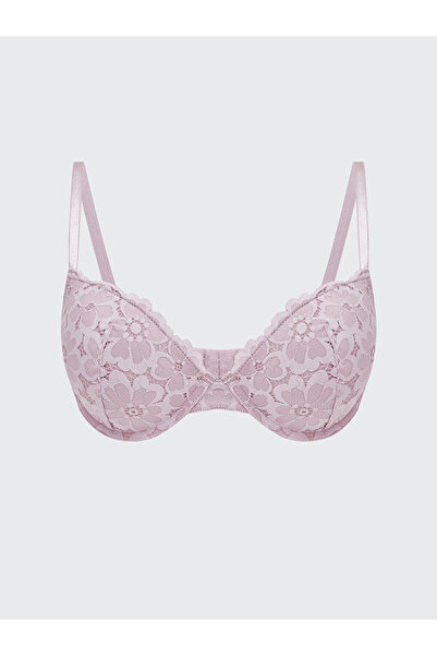 LC Waikiki حمالة صدر تي شيرت من الدانتيل بدون حشوة من Lila Underwire