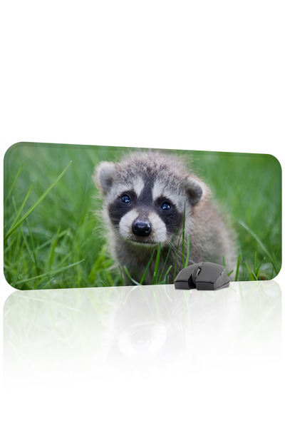 mousepad bastir Mousepad pentru jocuri Rakun antialunecare din cauciuc cusut ...