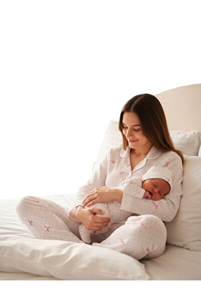 elite by seba Pink Mother Baby Maternity Set