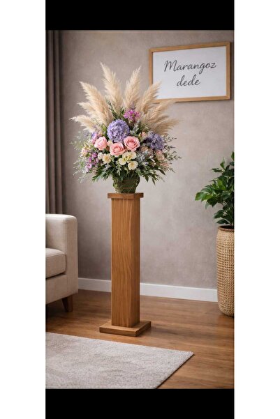 KOVANCI MARANGOZ DEDE AHŞAP SAKSILIK SAKSI STANDI DEKORATİF RAF DÜZENLEYİCİ