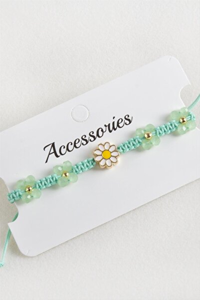 Angel Of Life Daisy Enamel Macrame Braided Rope Bracelet