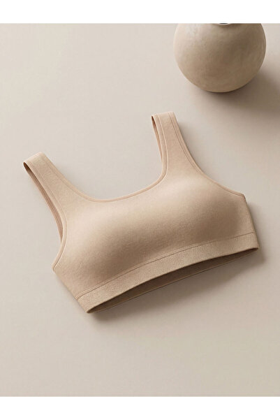 LC Waikiki Rmz Gi̇yi̇m Farkiyla Non-Wired Non-Padded Plain Sports Bra