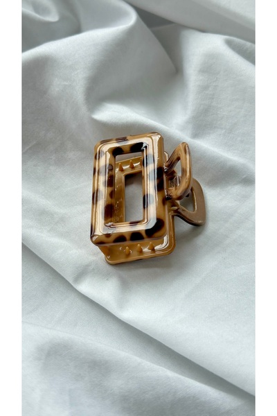 YOYYO مجموعة من طبعة الفهد مشابك شعر مستطيلة كبيرة الحجم - إكسسوار شعر أنيق ب...