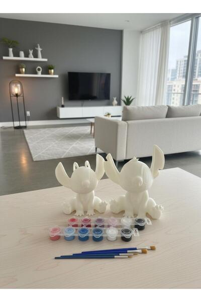 Mynivora Sevgiliye Birlikte Boyama Seti 15 cm – Sevimli Uzaylı Figür – 12 Ren...