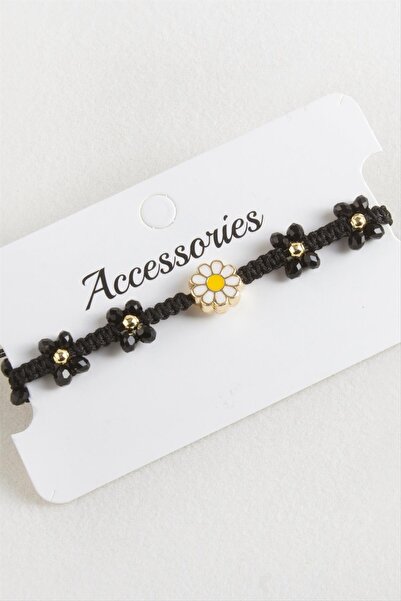 Angel Of Life Daisy Enamel Macrame Braided Rope Bracelet