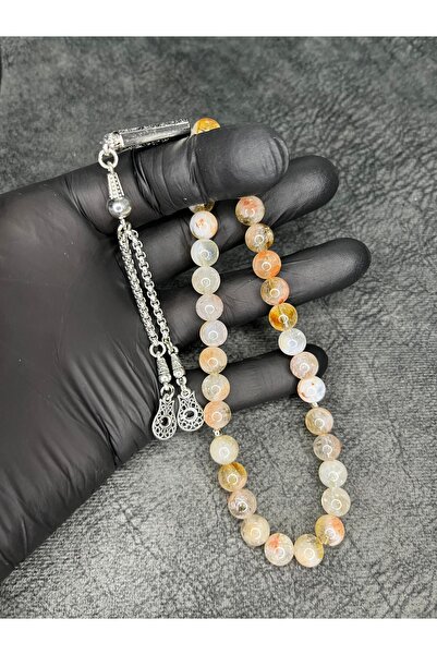 Mos Tespih Piatră de citrin de înaltă calitate, piatră naturală pentru rugăciune