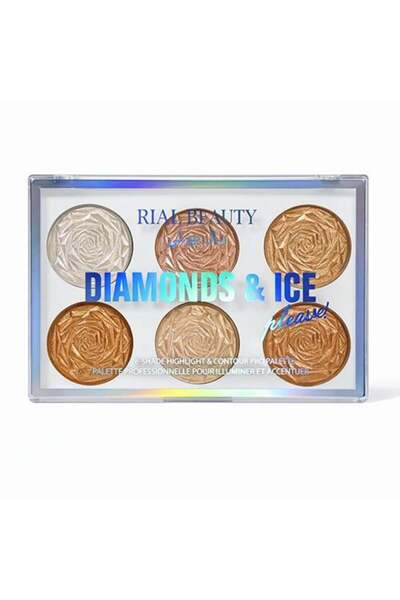 RIAL BEAUTY Diamonds & Ice Highlighter and Contour Palette