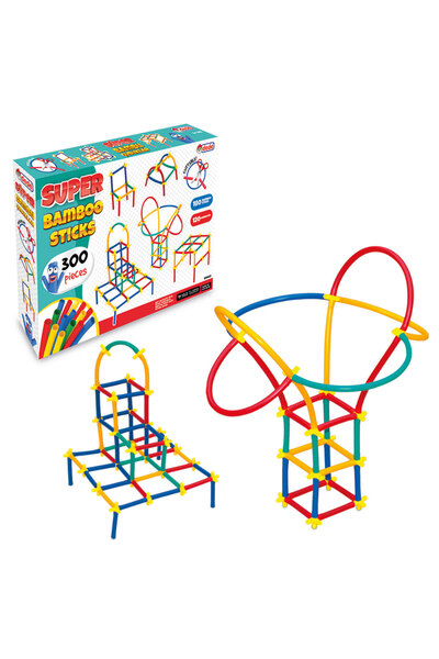 Sayıcı Kids Fun Bamboo Sticks 300 Pieces |   +3 Years Old Creative Stem Build...
