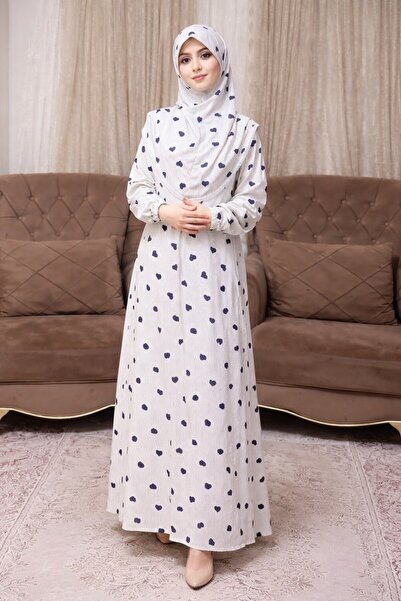 ALDAIYR One-Piece Women's Embroidered Prayer Dress