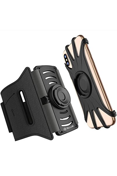 TELLUR Suport detasabil de telefon 4"-6.5" pentru brat A100, Negru