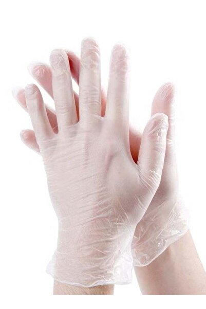 GENERIC4 قفازات فينيل خالية من البودرة للاستخدام مفرد ، 100 قطعة كبيرة