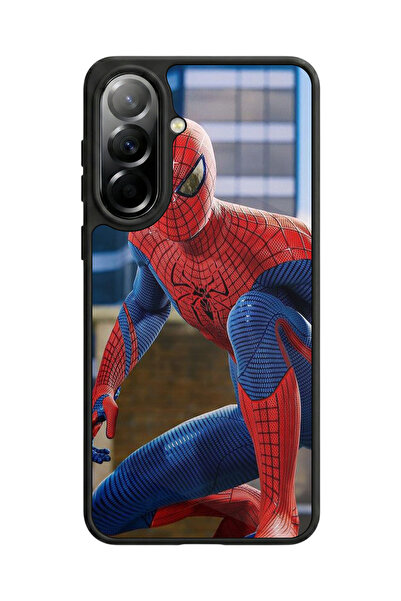 Aksel Kılıf متوافق مع هاتف سامسونج جالاكسي A57 مطبوع، أسود مطفي، سيليكون ناعم...