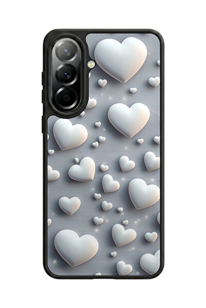 Aksel Kılıf متوافق مع هاتف سامسونج جالاكسي A37 مطبوع، أسود مطفي، سيليكون ناعم...