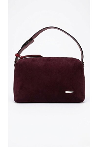 Heybe shop Kadın Süet Dokulu Baget El ve Omuz Çantası