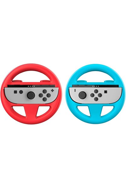 Nacon Set of 2 Joy-Con steering wheels ACC-1199, for Nintendo Switch 2, Blue/Red