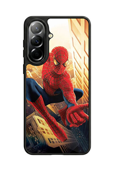 Aksel Kılıf متوافق مع هاتف سامسونج جالاكسي A37 مطبوع، أسود مطفي، سيليكون ناعم...