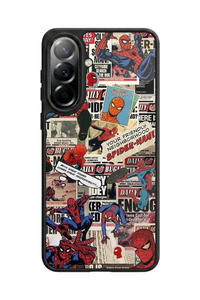 Aksel Kılıf متوافق مع هاتف سامسونج جالاكسي A57 مطبوع، أسود مطفي، سيليكون ناعم...