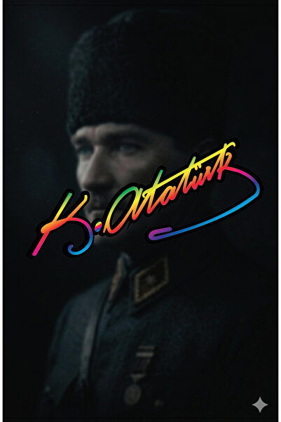 Yalıgraf Reklam Tabela Atatürk İmza Oto Sticker Araba Cam Yazısı Motosiklet K...