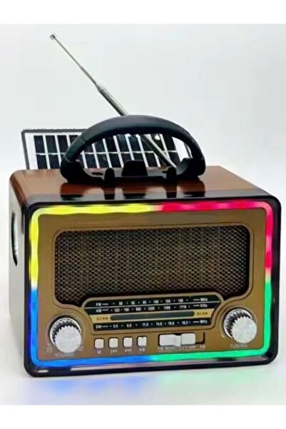 RT-763 Vintage Retro Solar Powered , Nostalgia Bluetooth/USB/Sd/ Radio Mp3 Player Jukebox
