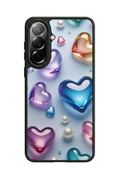 Aksel Kılıf متوافق مع هاتف سامسونج جالاكسي A57 مطبوع، أسود مطفي، سيليكون ناعم...