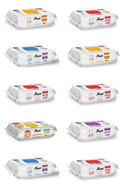 Sleepy Set 10 Șervețele Mixte Sleepy: Orchid Garden, Clasic, Bleach