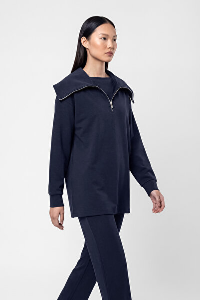 ŞEYMA COŞKUN Modona Yakalı Takım Lacivert