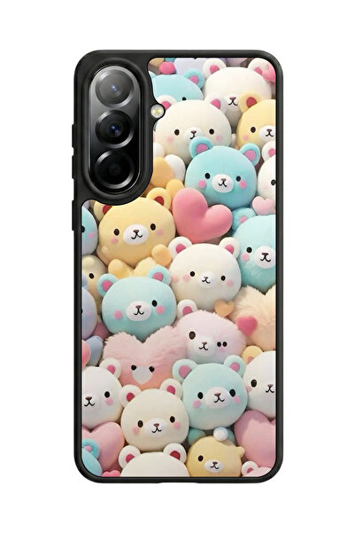 Aksel Kılıf متوافق مع هاتف سامسونج جالاكسي A57 مطبوع، أسود مطفي، سيليكون ناعم...